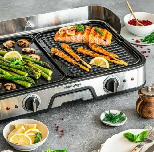 Настольный гриль ROMMELSBACHER BBQ 2025, 2000 Вт фото 4