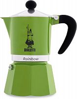 Гейзерная кофеварка Bialetti  RAINBOW, 4972 120мл зеленая