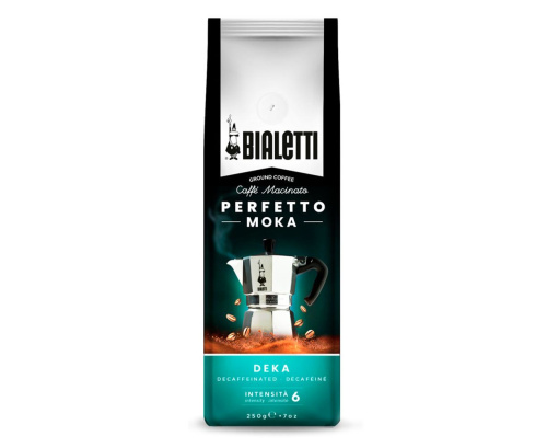 Кофе молотый Bialetti PERFETTO MOKA DECAFFEINATO, 250 г